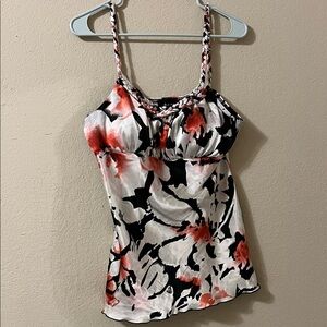 Bwear Floral Camisole - Black, White, and Red